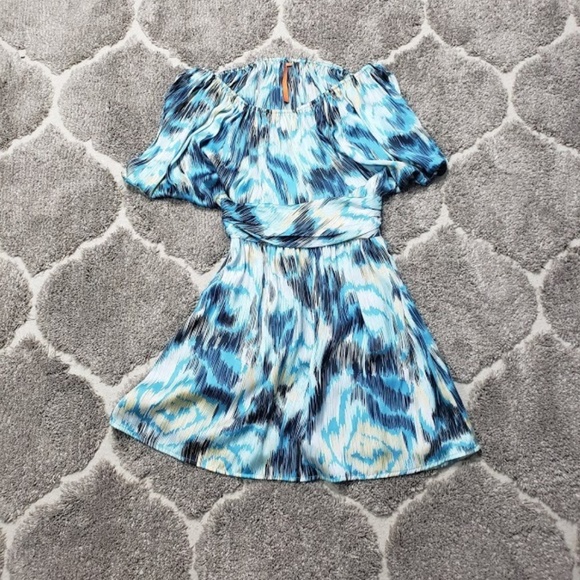 BCBGeneration Dresses & Skirts - SOLD BCBG Off the Shoulder Charmeuse  Dress Sz 6